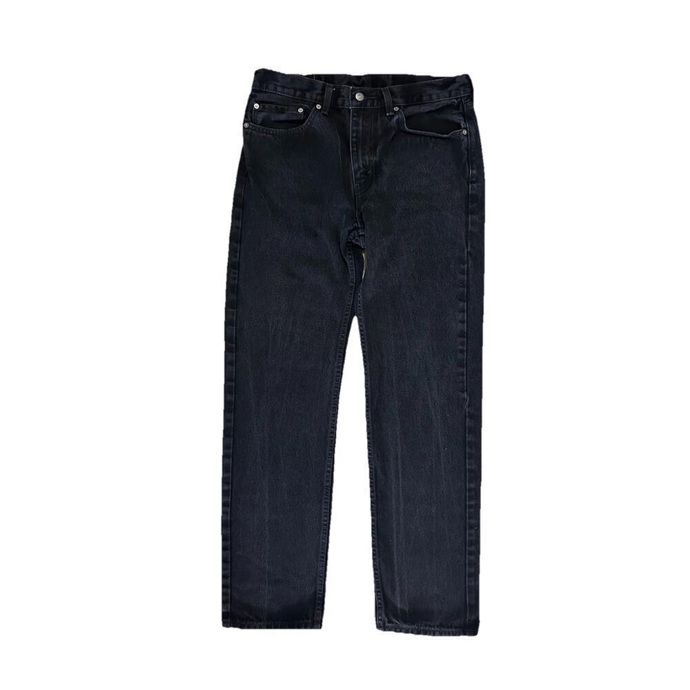 Levi Strauss 505 Men’s Denim Jeans Black 34x34 100% Cotton Straight Leg